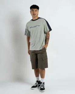 Tops & T-Shirts*Rusty Straight Shooter T-Shirt Grey Marle