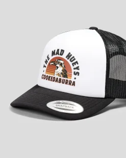 Headwear*The Mad Hueys Stranded Cookedaburra Foam Trucker Cap White