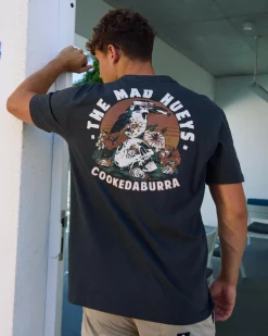 Tops & T-Shirts*The Mad Hueys Stranded Cookedaburra T-Shirt Vintage Black