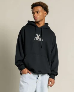 Hoodies & Sweatshirts*Thrills Strength & Glory Slouch Pull On Hoodie Twilight Black