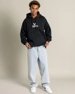 Hoodies & Sweatshirts*Thrills Strength & Glory Slouch Pull On Hoodie Twilight Black