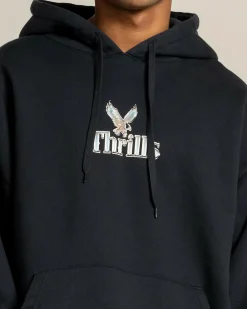 Hoodies & Sweatshirts*Thrills Strength & Glory Slouch Pull On Hoodie Twilight Black