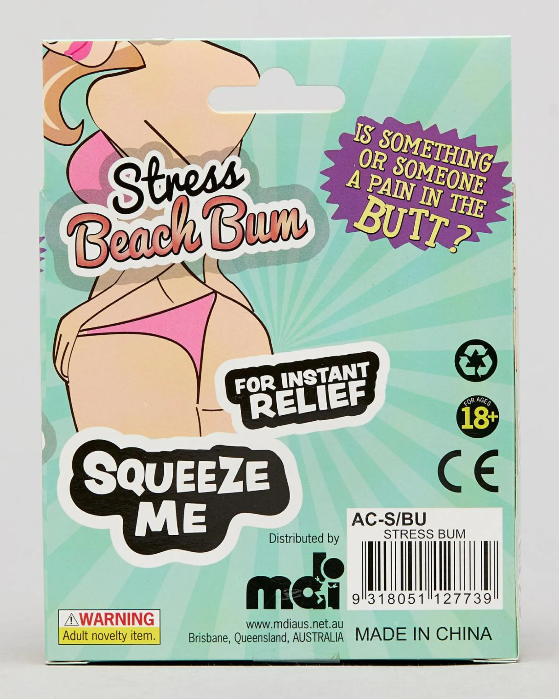 Gifts & Novelty|Gifts & Novelty*Get It Now Stress Bum Assorted