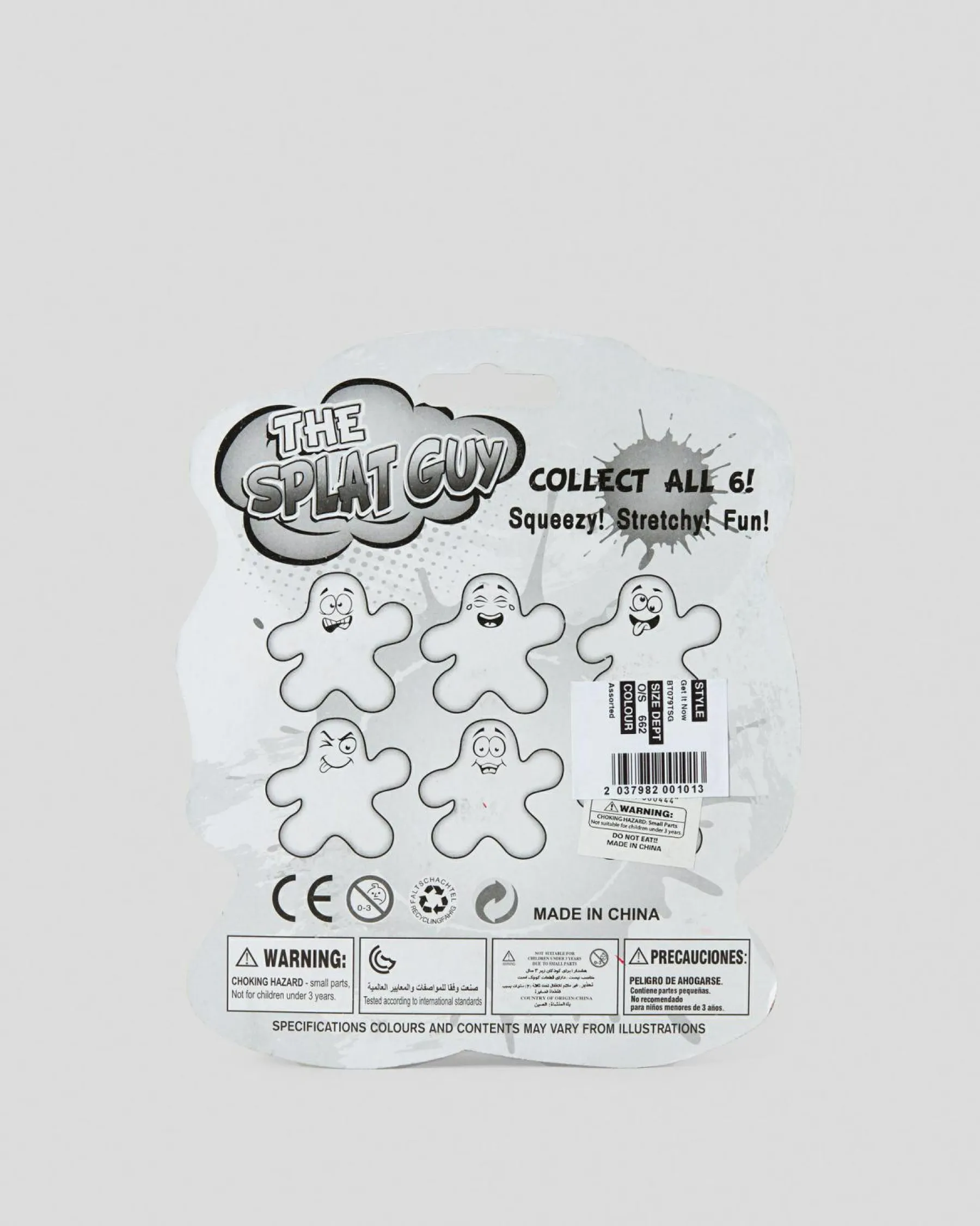 Gifts & Novelty|Gifts & Novelty*Get It Now Stress Splat Guy Assorted