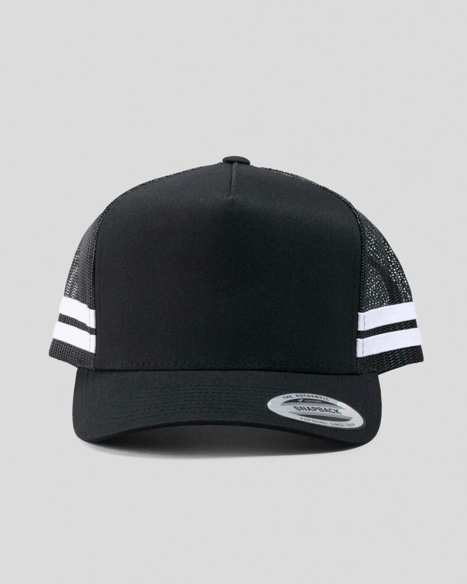 Headwear*Flexfit Stripe Cap Black/black