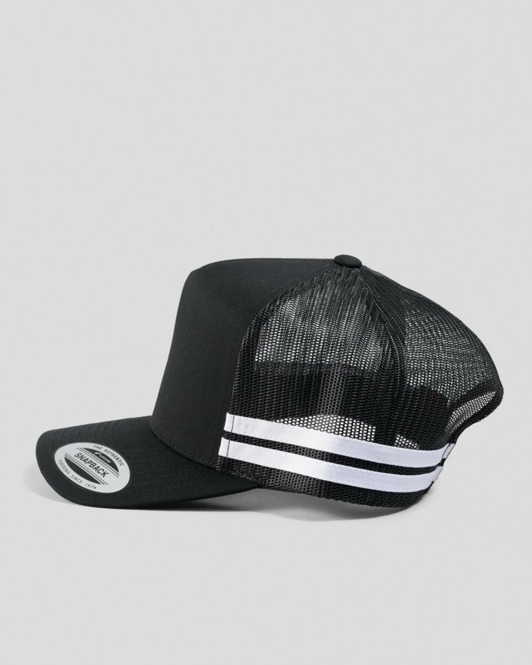 Headwear*Flexfit Stripe Cap Black/black