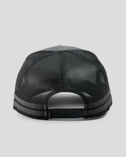 Headwear*Flexfit Stripe Cap Charcoal/black