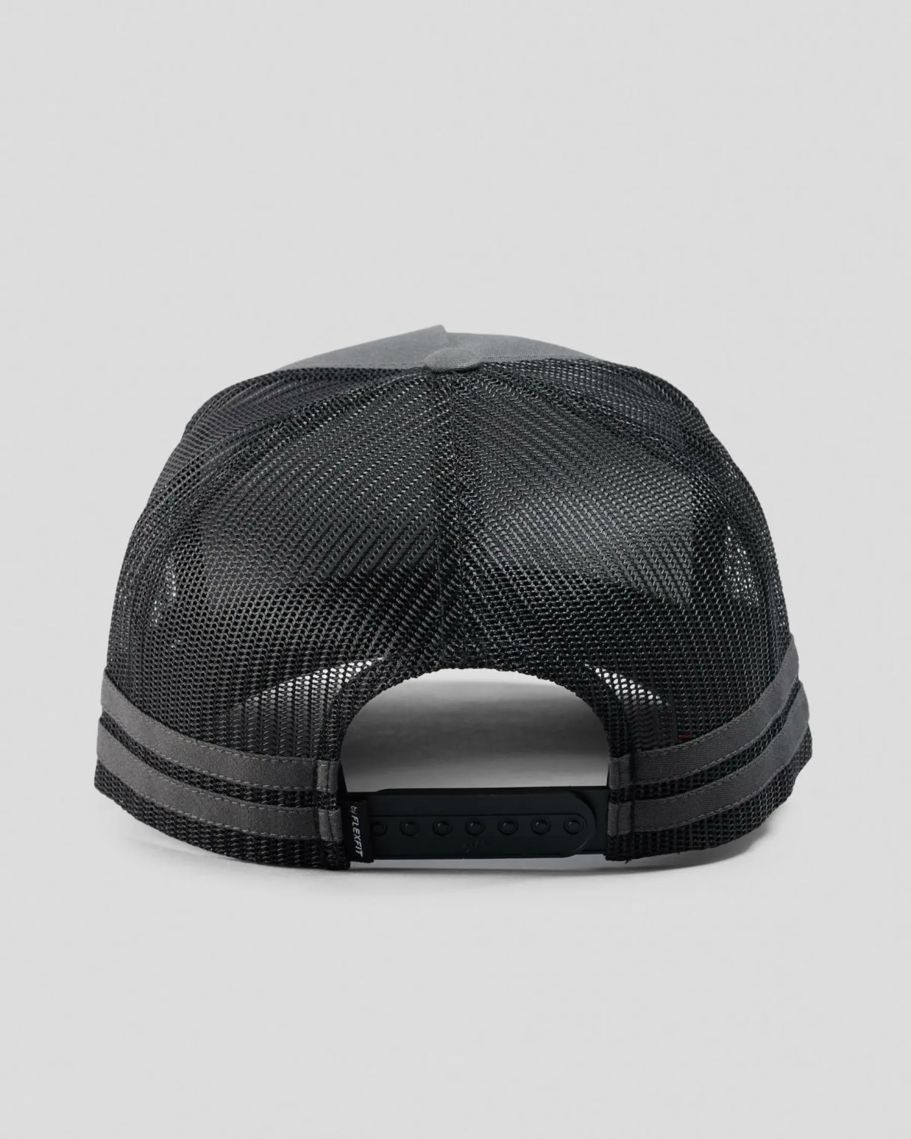 Headwear*Flexfit Stripe Cap Charcoal/black