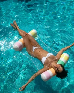Online Stripe Inflatable Hammock Women Beach Accessories|Beach Accessories & Towels