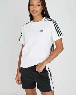 Tops*adidas 3-Stripe T-Shirt White