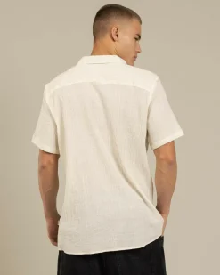 Tops & T-Shirts*Jacks Structure Short Sleeve Shirt White