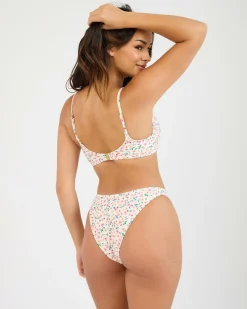 Bikinis*Billabong Stuck On You Tanlines Helena Underwire Bikini Top Multi