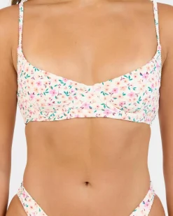 Bikinis*Billabong Stuck On You Tanlines Helena Underwire Bikini Top Multi