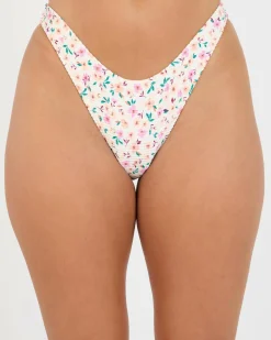 Bikinis*Billabong Stuck On You Tanlines Hike Classic Bikini Bottom Multi