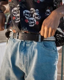 Belts*Miscellaneous Studded Belt Black