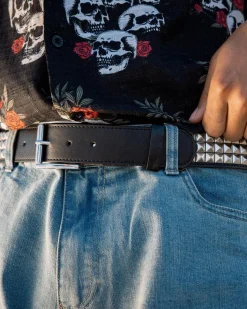 Belts*Miscellaneous Studded Belt Black