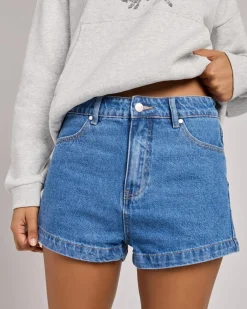 New Studio High Waist Denim Shorts Women Denim|Bottoms