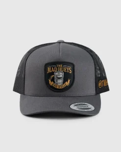Headwear*The Mad Hueys Such Is Beer Trucker Cap Charcoal