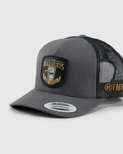 Headwear*The Mad Hueys Such Is Beer Trucker Cap Charcoal
