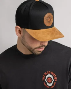 Headwear*The Mad Hueys Suede Hueys Snapback Cap Black