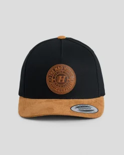 Headwear*The Mad Hueys Suede Hueys Snapback Cap Black