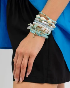 Jewelry|Jewelry*Karyn In LA Summer Bracelet Pack Blue/white/gold
