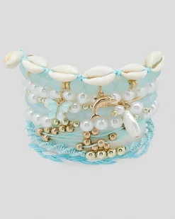 Jewelry|Jewelry*Karyn In LA Summer Bracelet Pack Blue/white/gold
