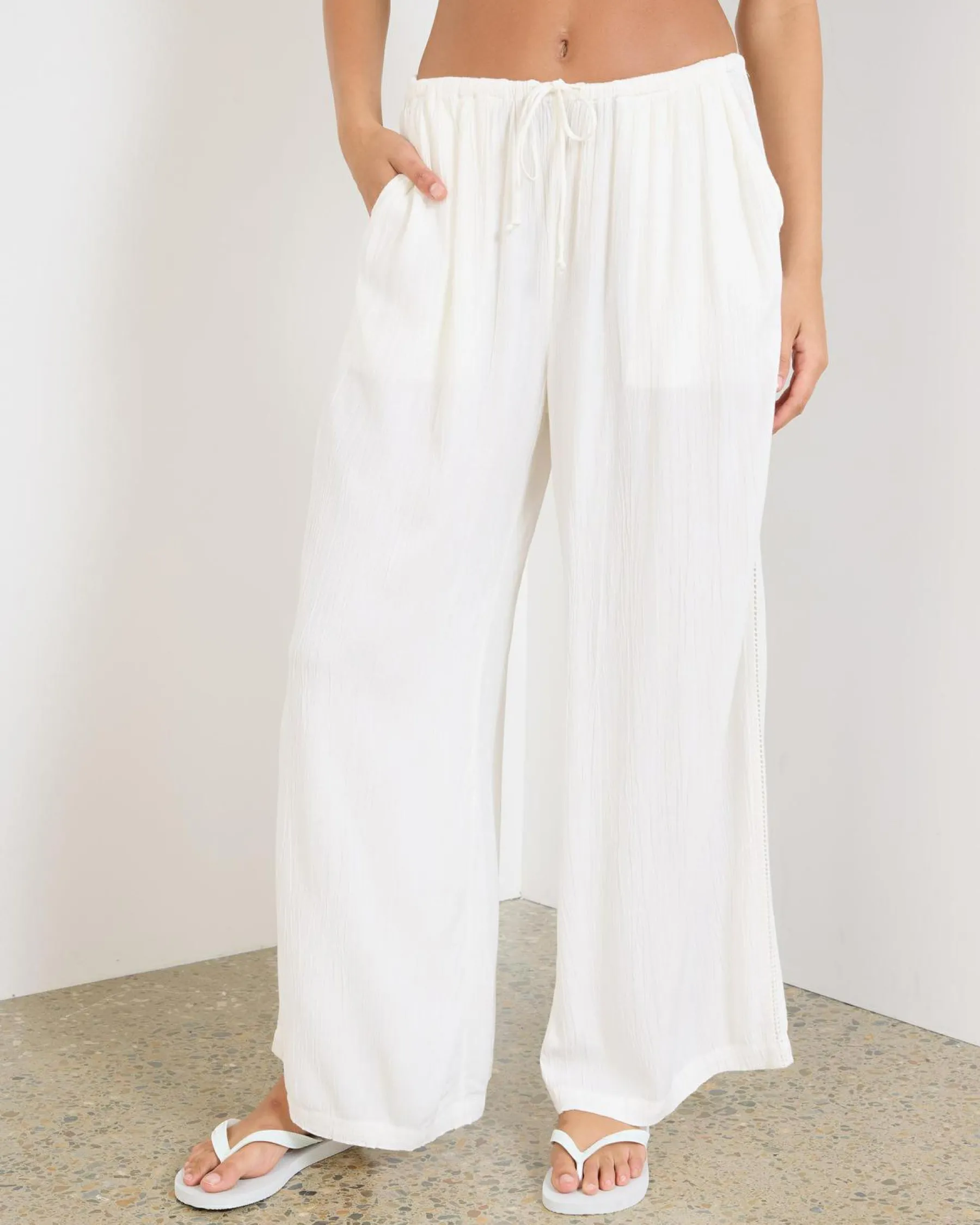 Bottoms*Billabong Summer Days Pants Salt Crystal