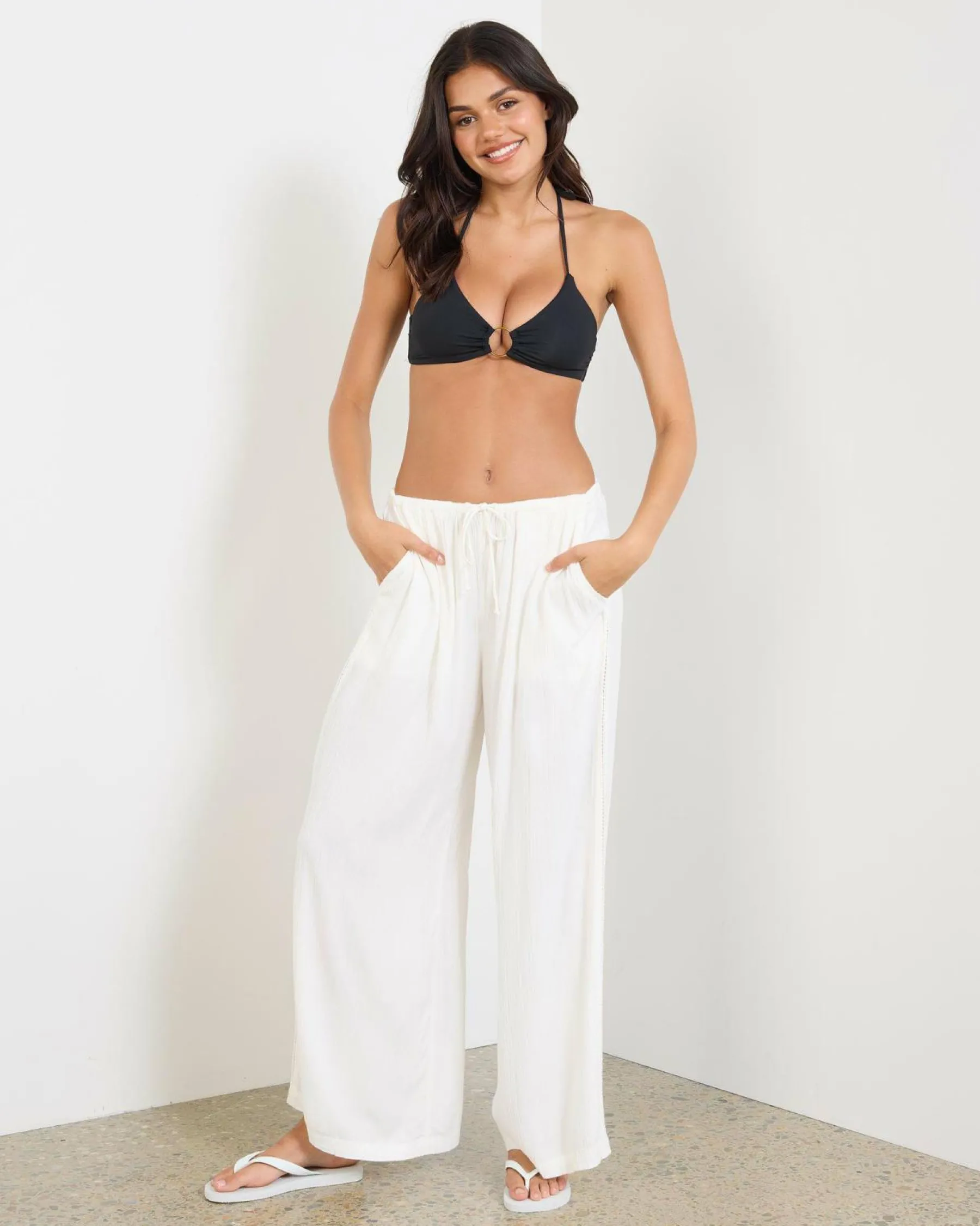 Bottoms*Billabong Summer Days Pants Salt Crystal