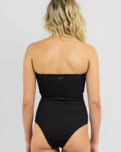New Summer High Bandeau One Piece Swimsuit Women One Pieces