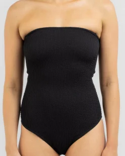 New Summer High Bandeau One Piece Swimsuit Women One Pieces