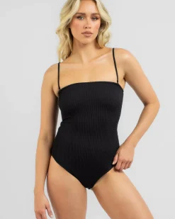 New Summer High Bandeau One Piece Swimsuit Women One Pieces