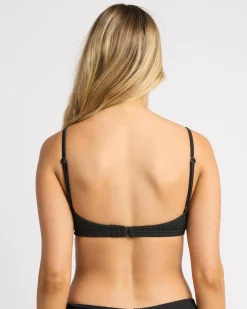 Bikinis*Billabong Summer High Lila DD Bralette Bikini Top Black Sands