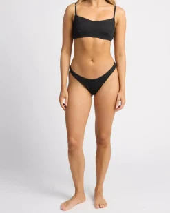 Bikinis*Billabong Summer High Lila DD Bralette Bikini Top Black Sands