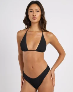 Bikinis*Billabong Summer High Remi Triangle Bikini Top Black Sands