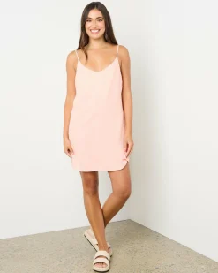 Linen Blend|Dresses*Billabong Summer Love Dress Dusty Peach