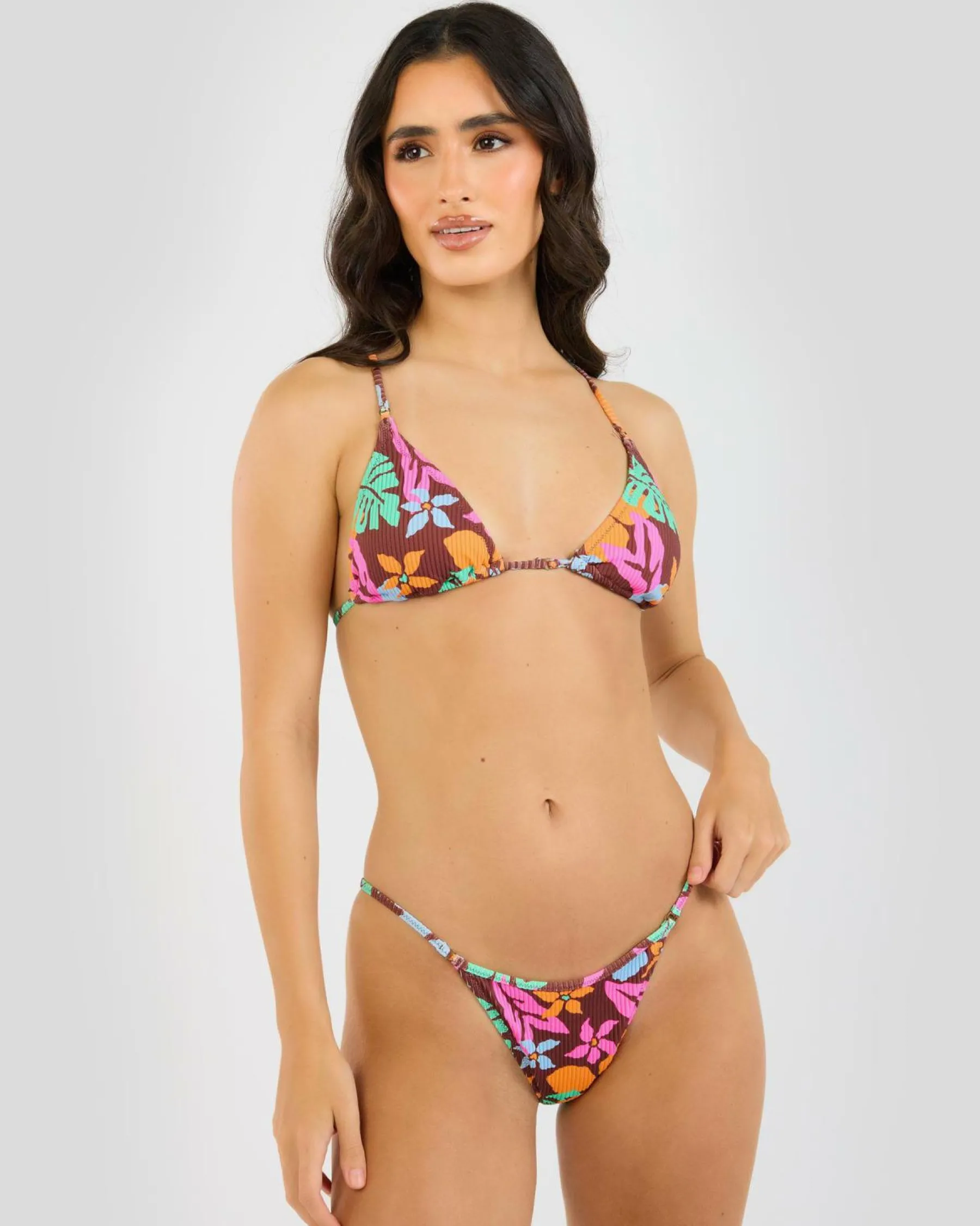 Bikinis*Rip Curl Sun To Sea Skimpy Bikini Bottom Multico