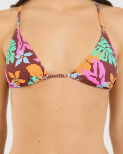 Bikinis*Rip Curl Sun To Sea Sliding Triangle Bikini Top Multico