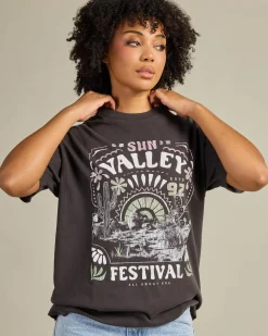 Hot Sun Valley Oversized T-Shirt Women Tops