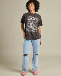 Hot Sun Valley Oversized T-Shirt Women Tops