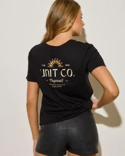 Tops*Unit Sunbeam Regular Fit T-Shirt Black