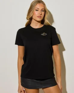 Tops*Unit Sunbeam Regular Fit T-Shirt Black