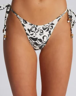 Bikinis*Rhythm Sundance Floral Tie Side High Cut Bikini Bottom Natural
