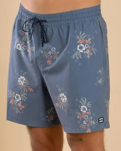 Board Shorts|Shorts & Bottoms*Billabong Sundays Lay Back Board Shorts Steel Blue