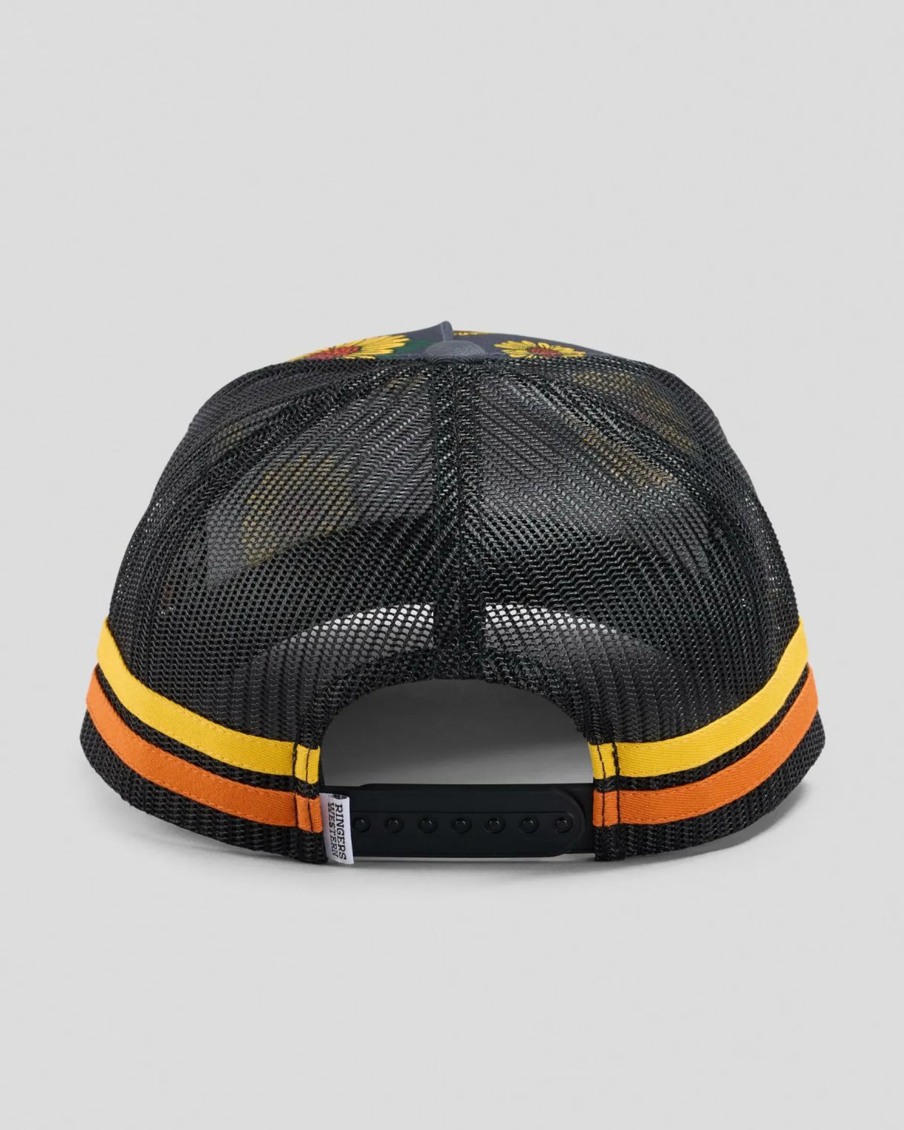 Headwear*Ringers Western Sunflowers Trucker Cap Black/multi