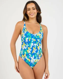 Sunny Days Floral One Piece Swimsuit Women One Pieces