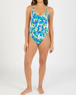 Sunny Days Floral One Piece Swimsuit Women One Pieces