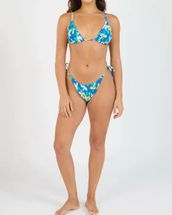 Best Sunny Days Floral Tiki Sliding Triangle Bikini Top Women Bikinis