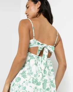 Dresses*Mooloola Sunny Dress White/green