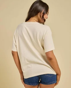 Tops*Roxy Sunny Oversized T-Shirt Parchment
